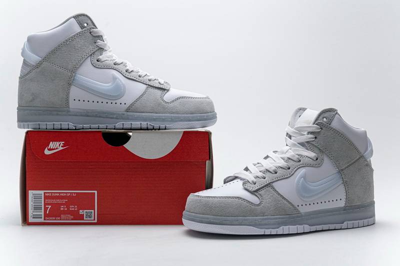 Nike SB Dunk High Slam Jam White Platinum
