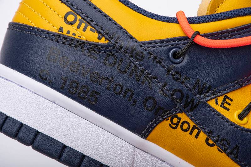 Nike SB Dunk Low Off-White White Michigan