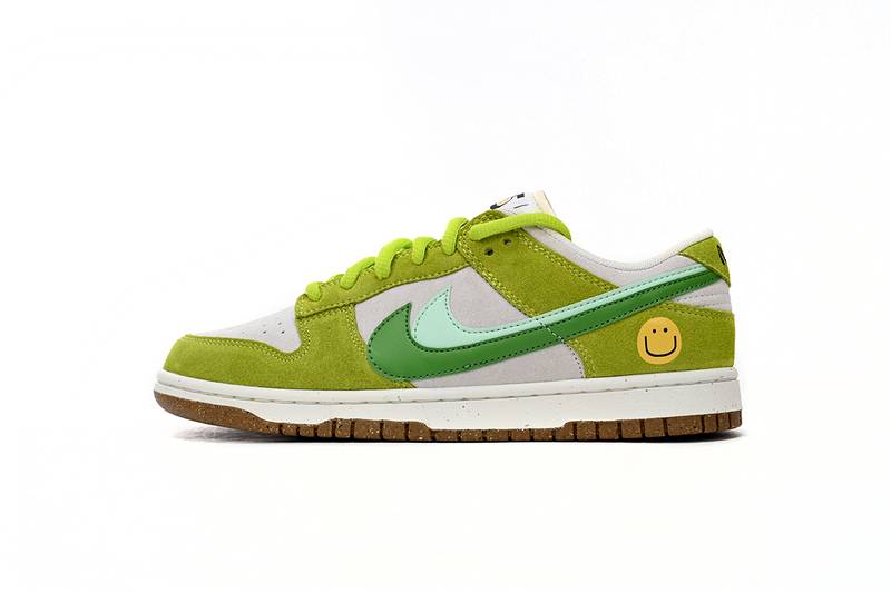 Nk SB Dunk Low “85” Gray Green Apple Double Hook