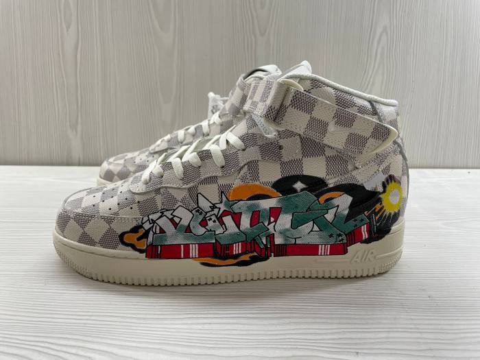 l**is V*t*n nike air force 1 mid by virgil abloh graffiti23511