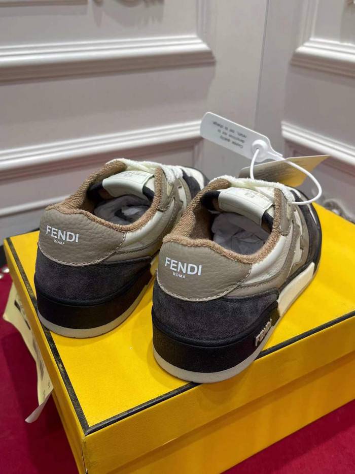 F**di match multicolor leather low-tops