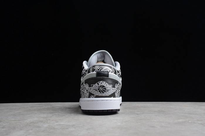 Air Jordan 1 Low Black Medium Grey 553558-040
