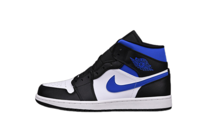 Jordan 1 Mid White Black Royal – 554724-140