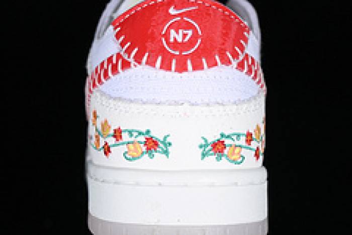 N7 x Nike SB Dunk Low Opti Yellow and University Red FD6951-700