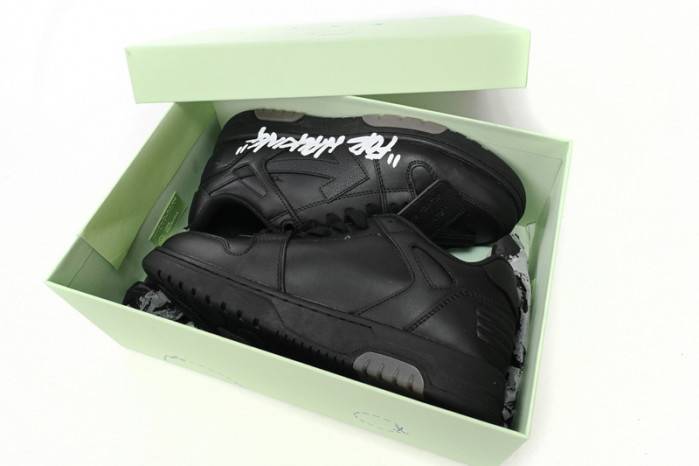 OFF-WHITE Out Of Office “OOO” Low Tops Black 20238311702