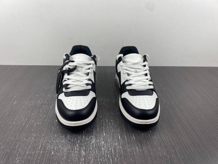 OFF-WHITE Out Of Office OOO Low Tops White Black White A004_1004