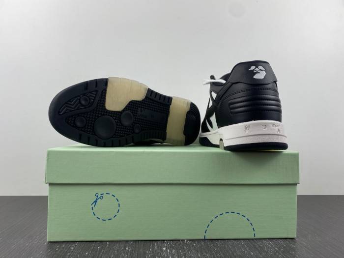 OFF-WHITE Out Of Office OOO Low Tops White Black White A004_1004