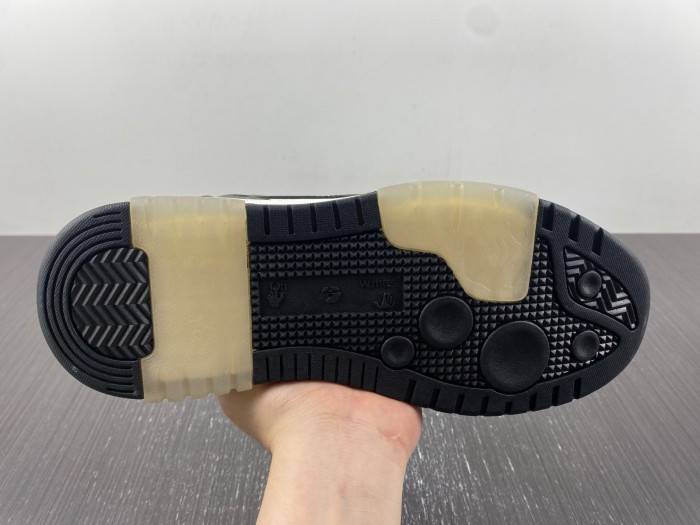 OFF-WHITE Out Of Office OOO Low Tops White Black White A004_1004