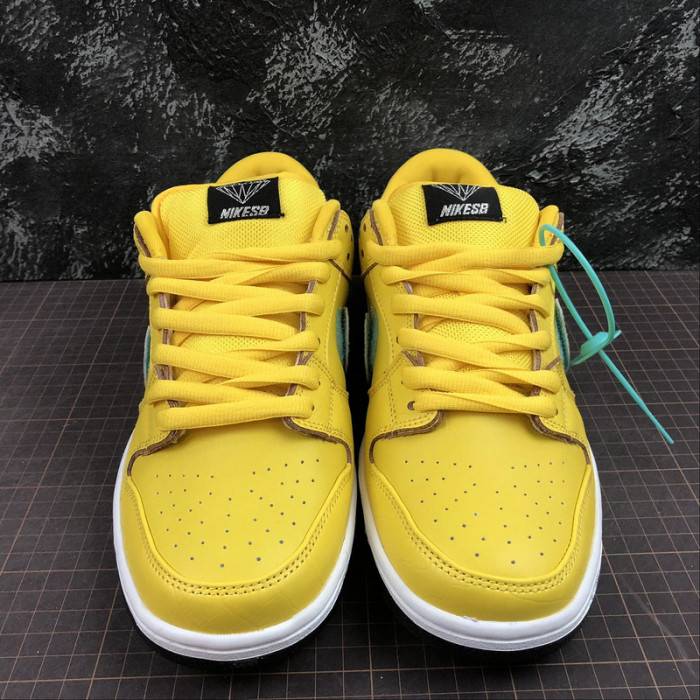 nike sb dunk low diamond S*pply co canary diamond (friends and family) bv1310-700